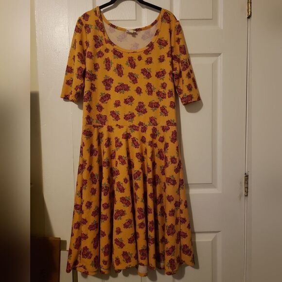 Plus Size Floral Skater Dress Sz 3x - Picture 6 of 6